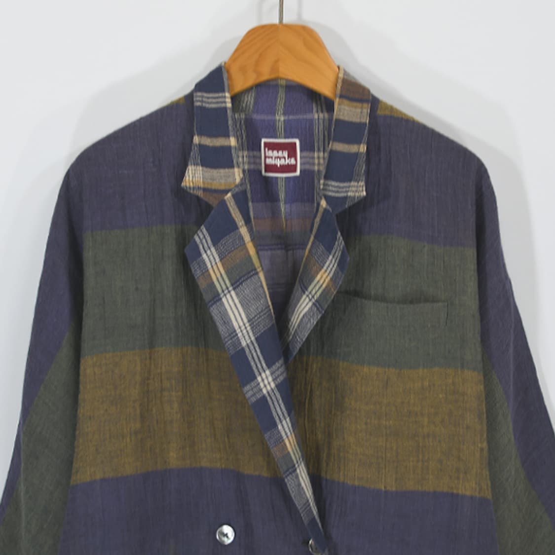 issey miyake 리버시블린넨더블자켓 상품이미지5