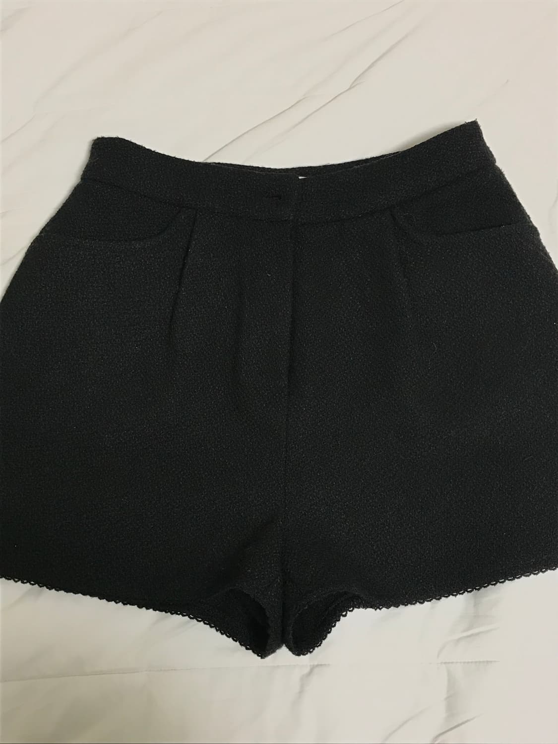 아우로 트위드 쇼츠 블랙 상품이미지7