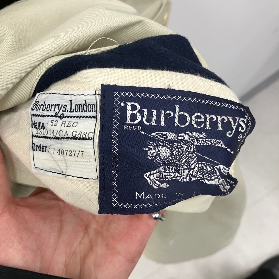 버버리 싱글 래글런 리버시블 맥코트  상품이미지6