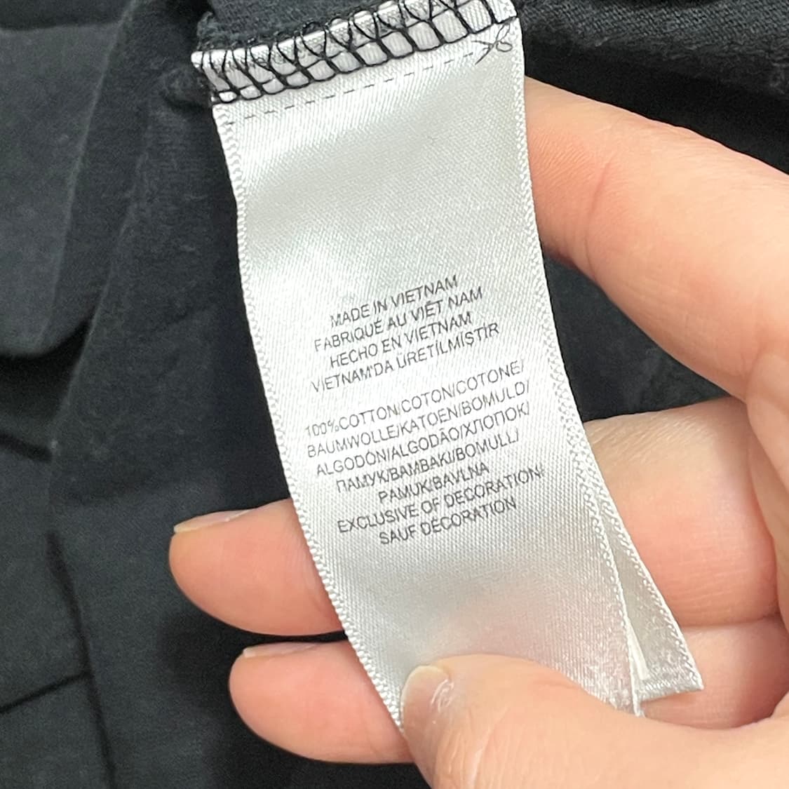 폴로랄프로렌 블랙 브이넥 반팔티셔츠 여성XL 상품이미지6