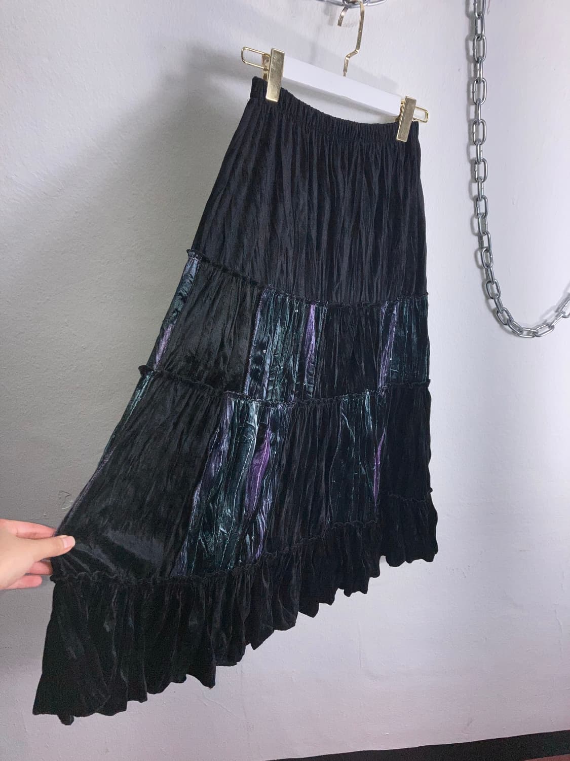 벨벳 롱스커트 상품이미지3