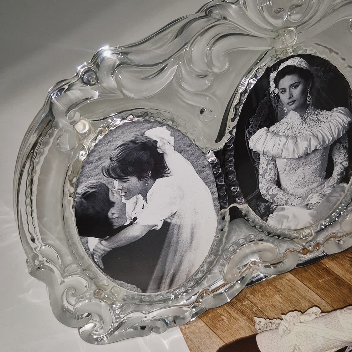 80s 독일 미카사 엔틱 크리스탈 3구 액자 상품이미지8