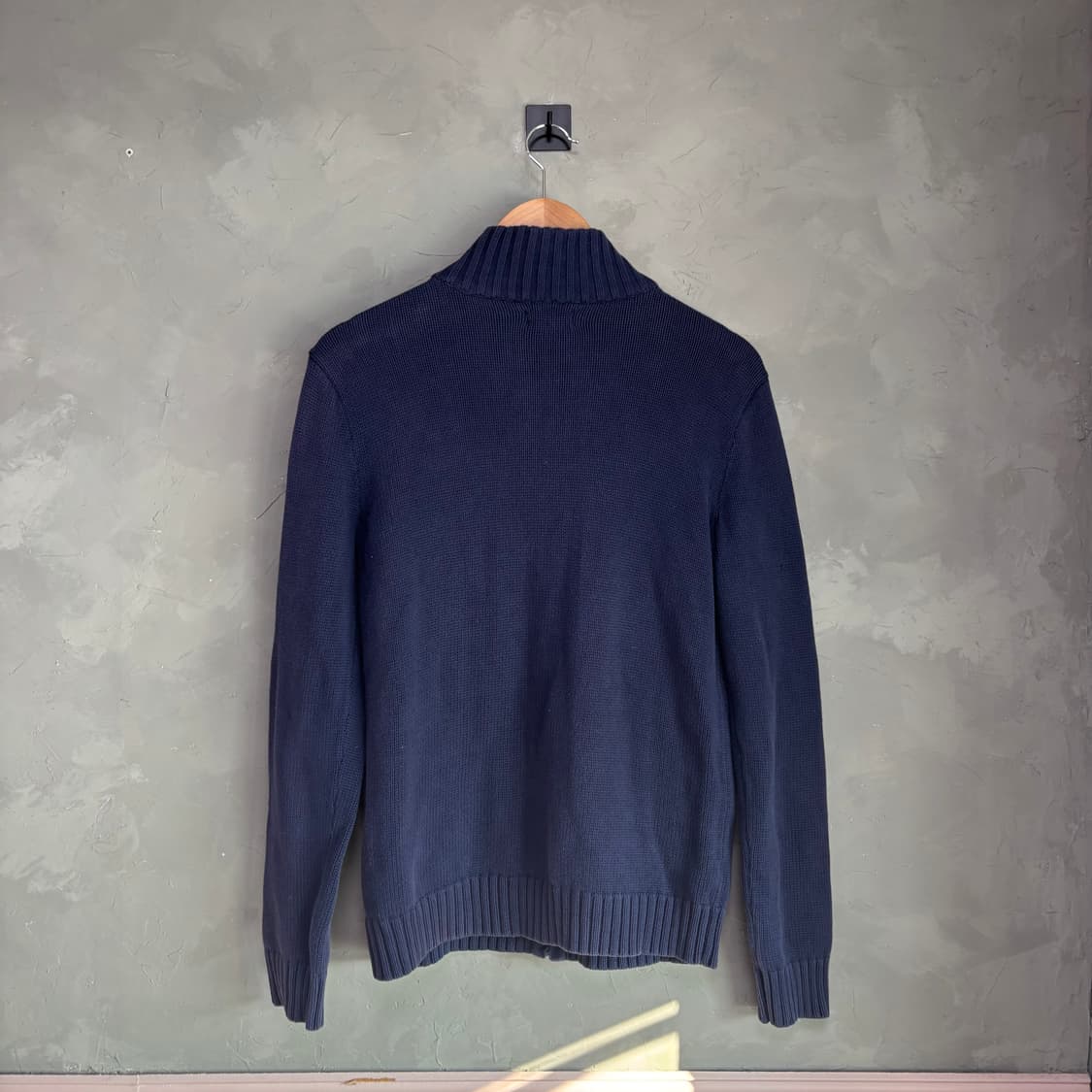 폴로 랄프로렌 니트 집업 네이비 상품이미지4