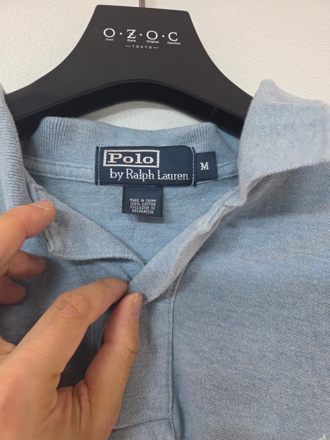 폴로 랄프로렌 블루 헤더 피케 카라티 상품이미지4