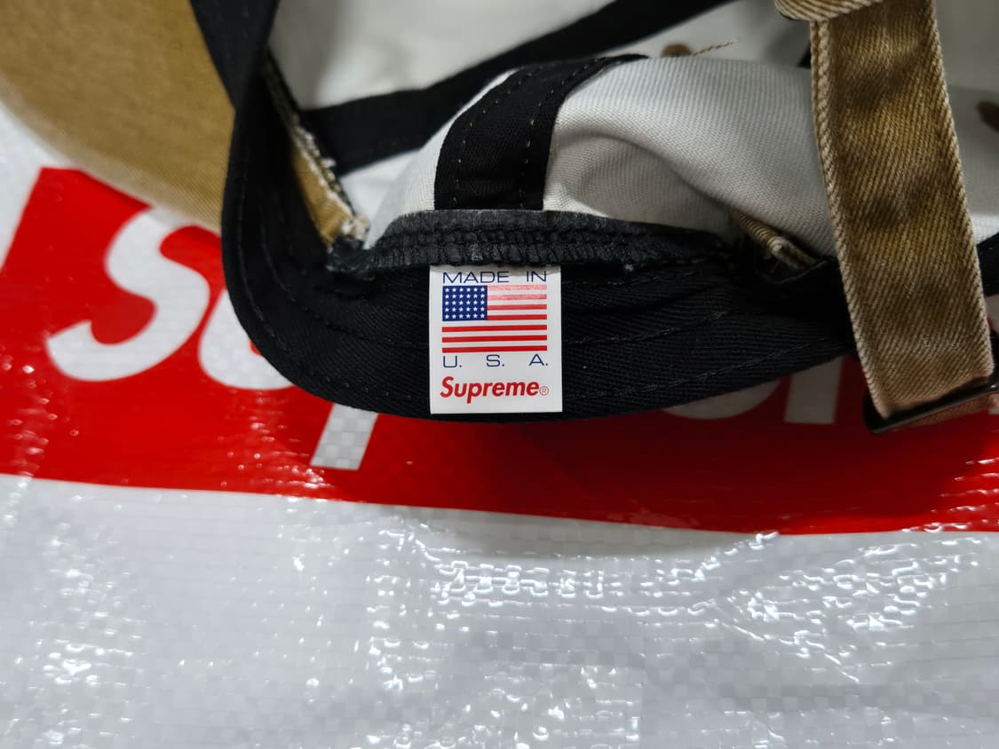 (os) 슈프림 피그먼트 S로고 샌드 탄 6패널 모자 상품이미지7