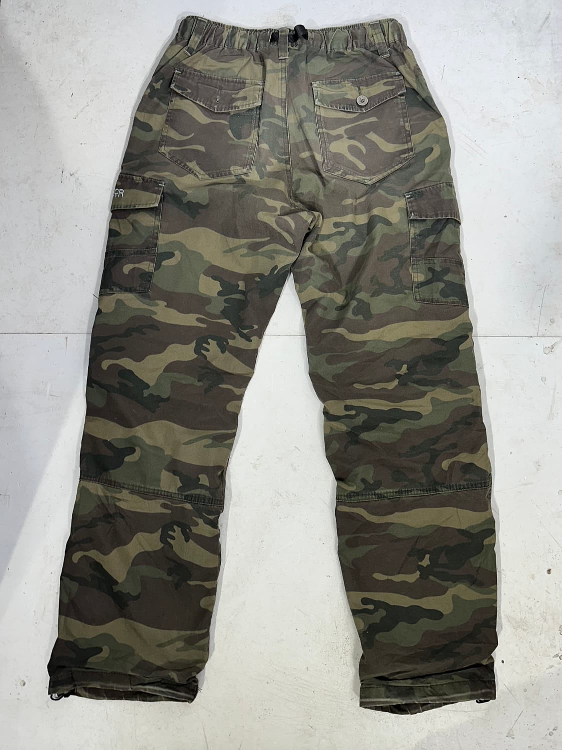 Outdoor 밀리터리 카키 카모 와이드 카고 팬츠 군복 바지 M 상품이미지5