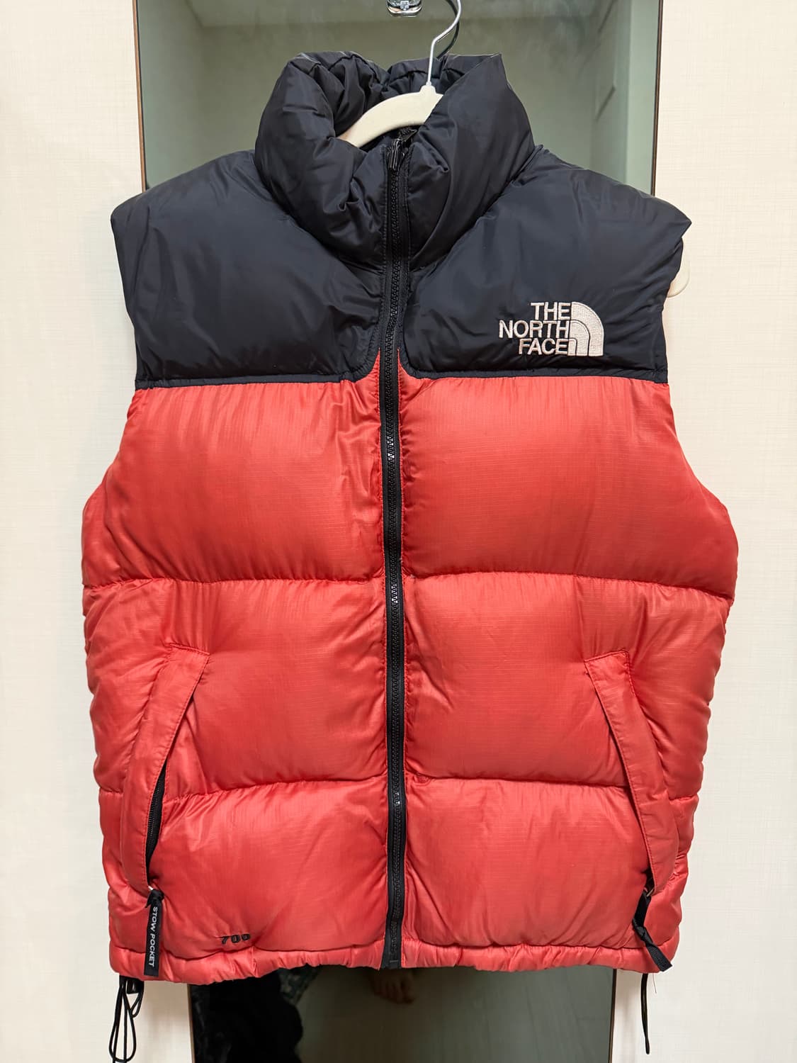 노스페이스 조끼패딩 오렌지 700 상품이미지1