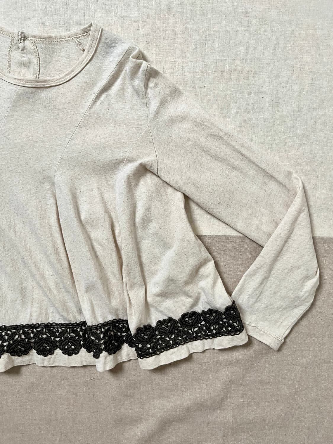 꼼데가르송 절개 롱슬리브 티셔츠 레이스 comme des garcons 상품이미지1