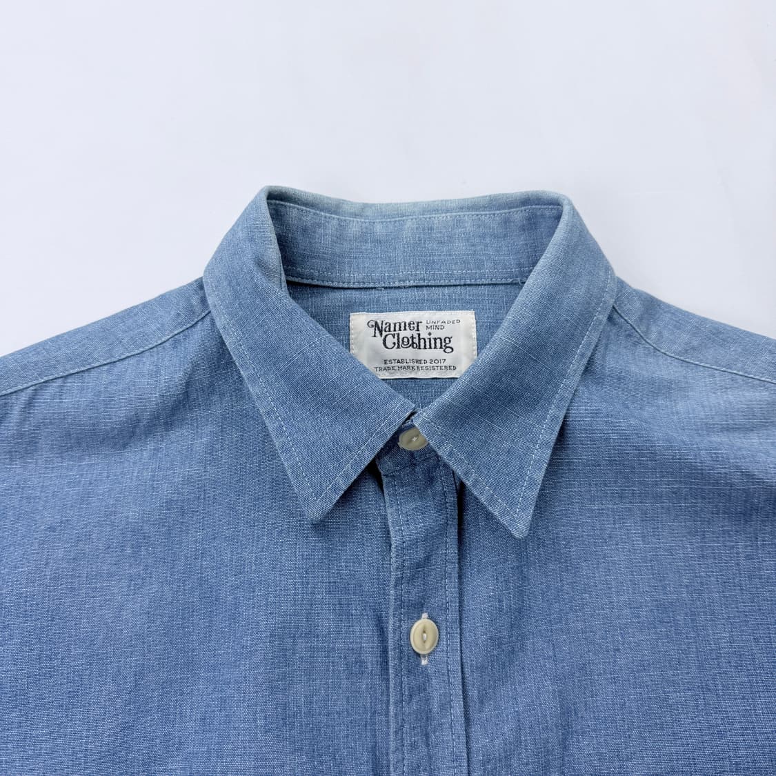 네이머클로딩 스마일셔츠 샴브레이 상품이미지4