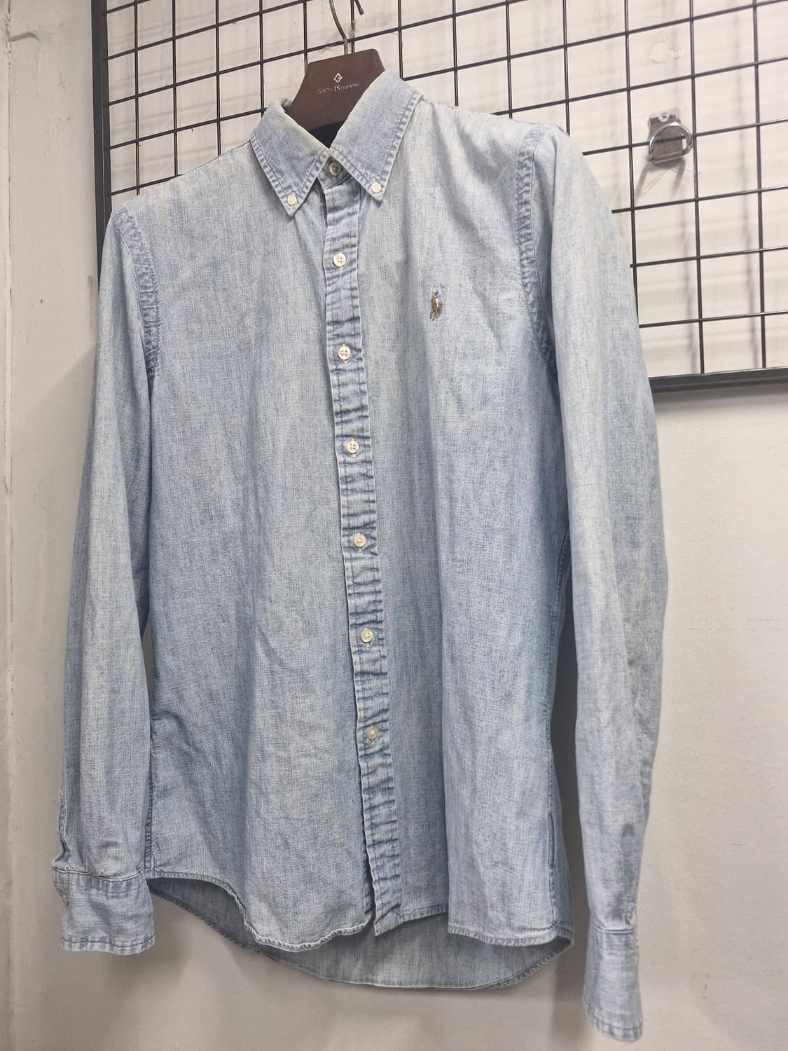 95M 폴로랄프로렌 워싱 데님 셔츠. 상품이미지3