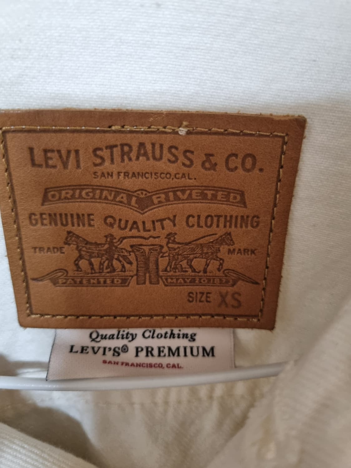 리바이스 오버사이즈 크롭 데님자켓 xs 상품이미지6