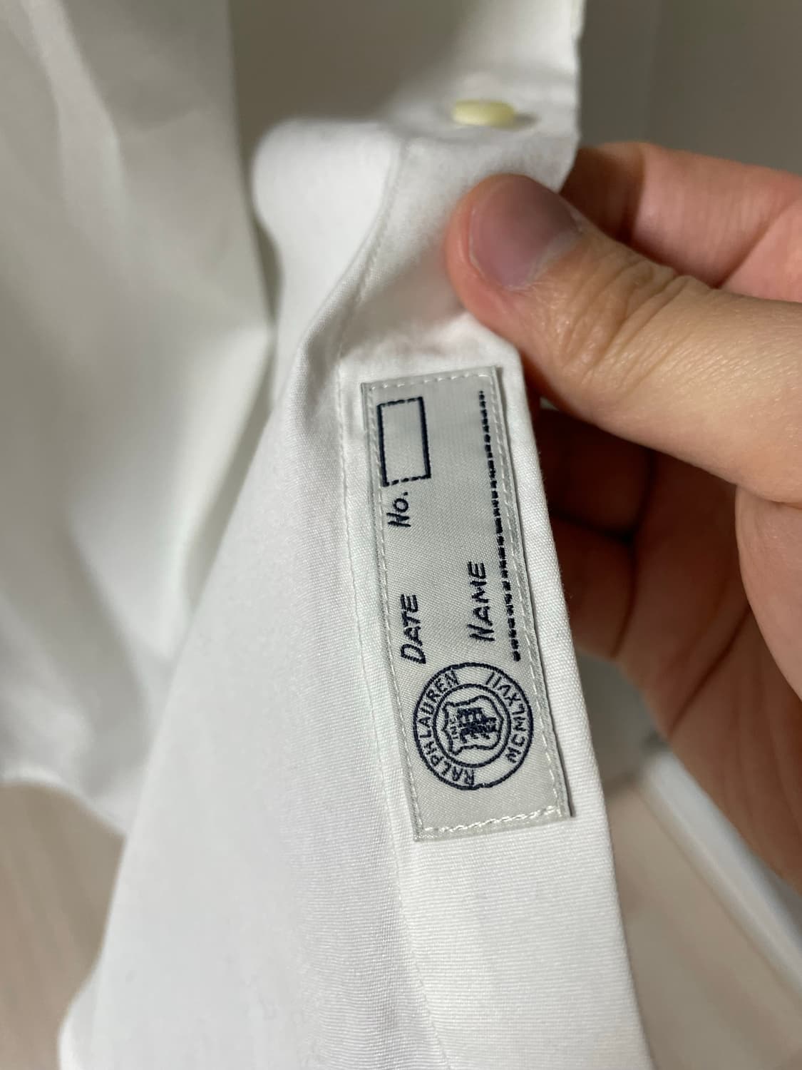 폴로 랄프로렌 클래식핏 스트레치 포플린 화이트 셔츠L(QR정품) 상품이미지6