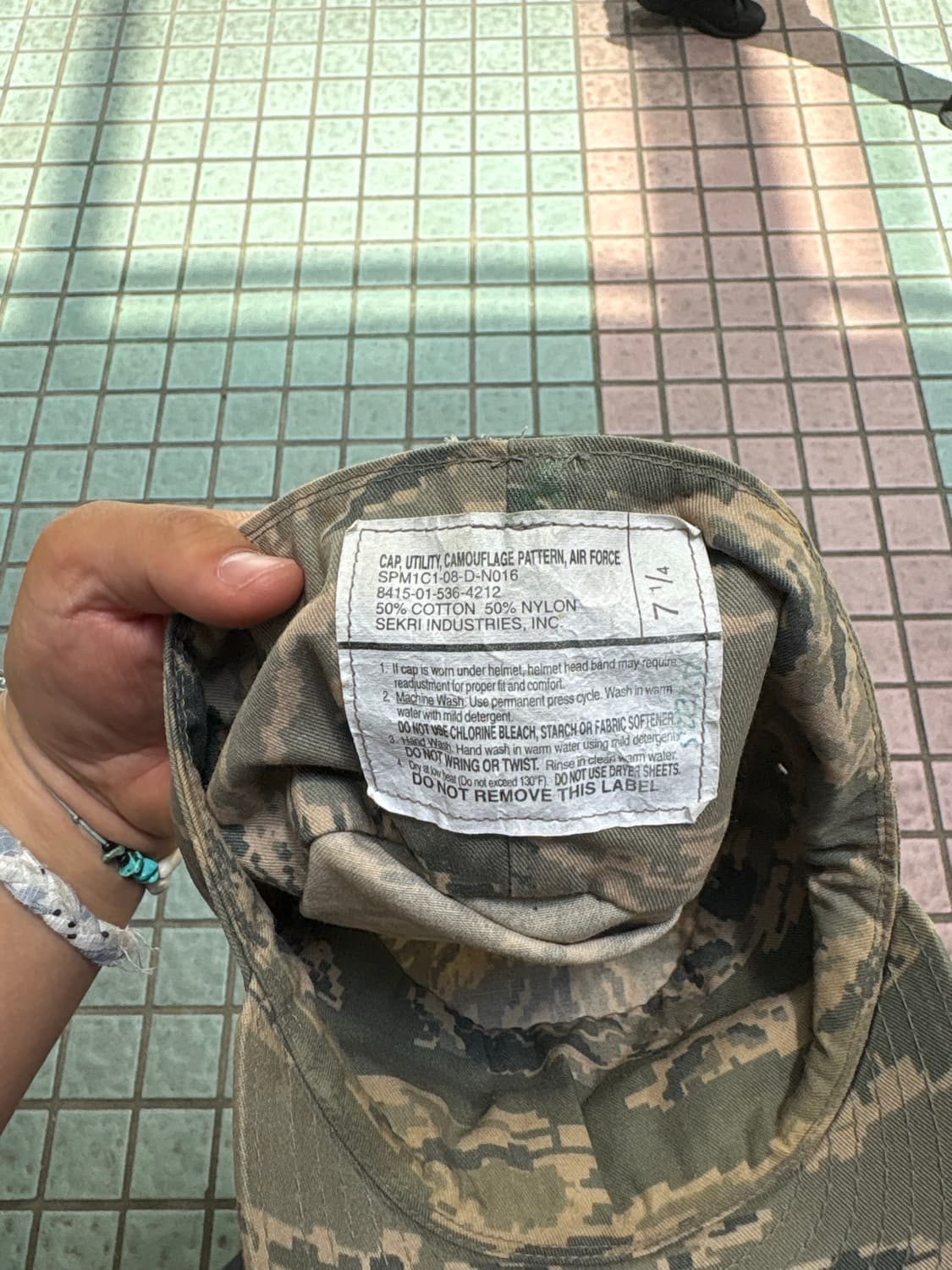 오리지널 미군 ACU 패트롤 캡 상품이미지3