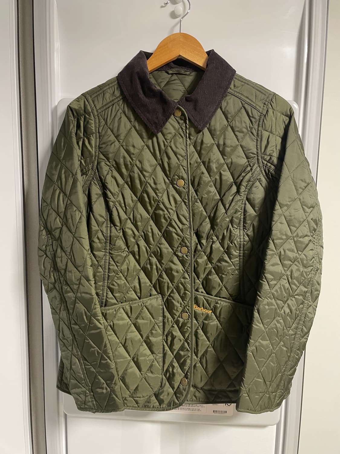 바버 퀼팅 올리브 uk10 상품이미지1