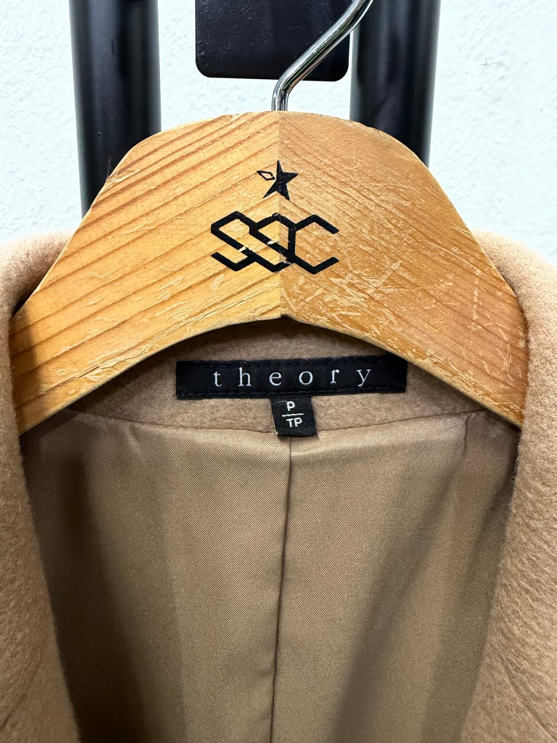 정품) 띠어리 캐시미어100 베이지코트 P 상품이미지6