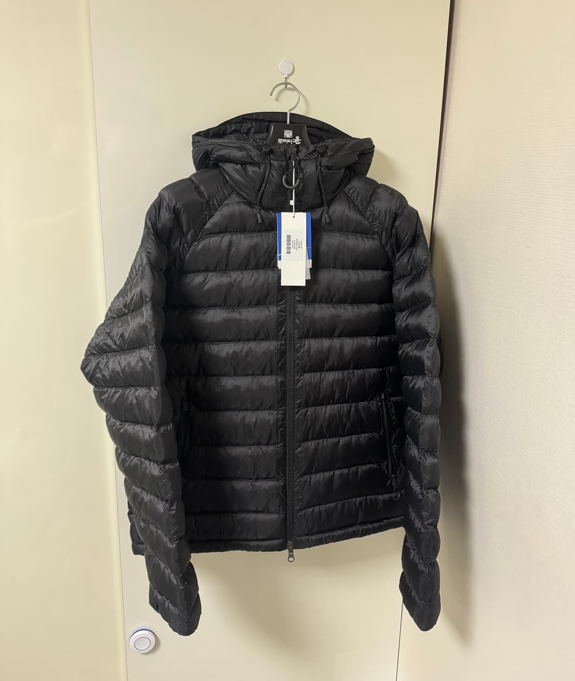 [블랙 L]수아레 경량패딩 라이트 시어쉘 패딩 점퍼 상품이미지2