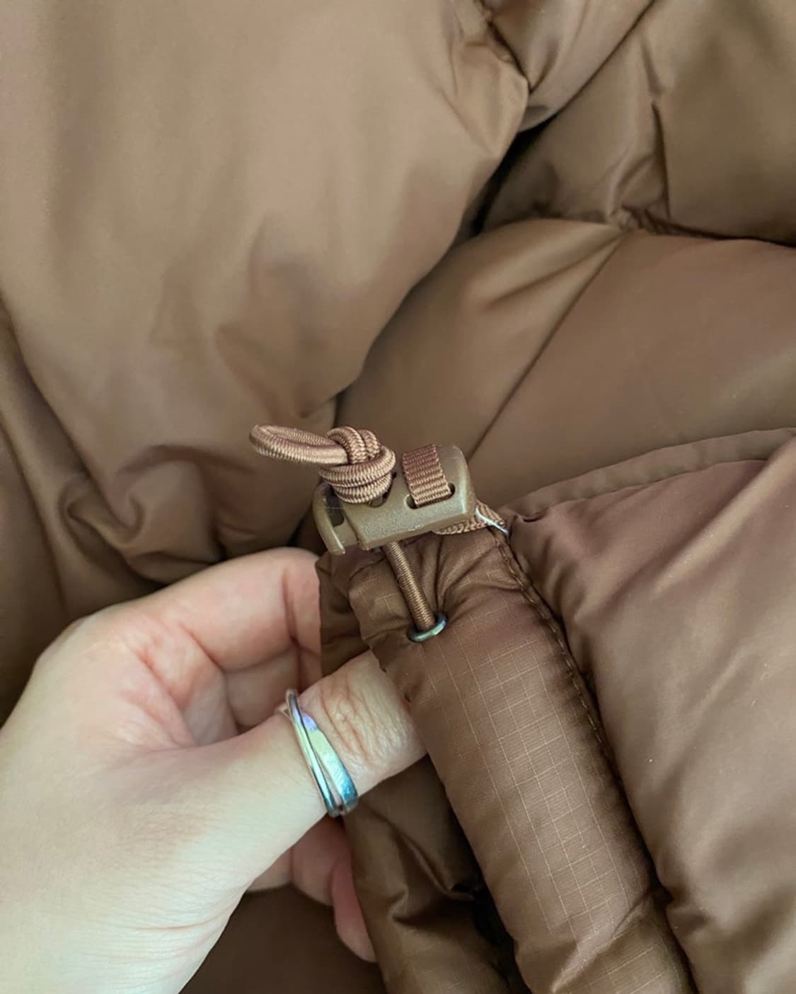 노스페이스 눕시 패딩 다크오크 95사이즈 상품이미지6