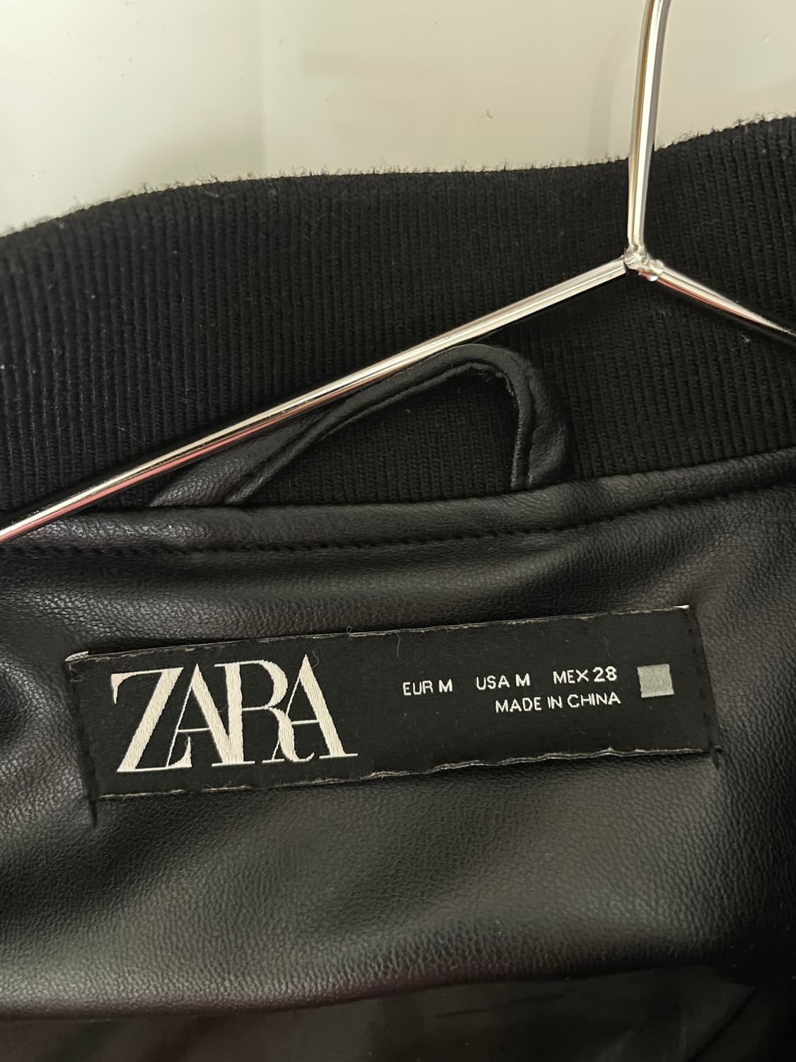 자라 가죽 봄버 상품이미지2