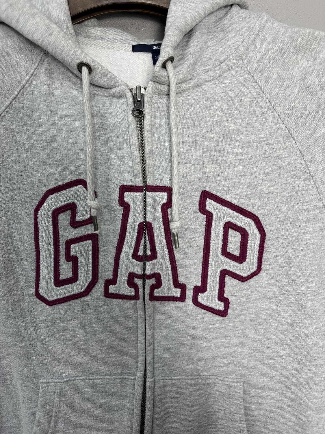 갭 로고 그레이 후드집업 A3695 상품이미지3