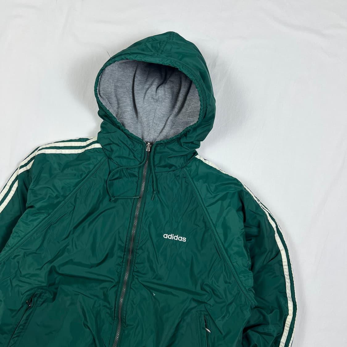 90‘s 아디다스 adidas 로고 리버시블 플리스 후드자켓 상품이미지2