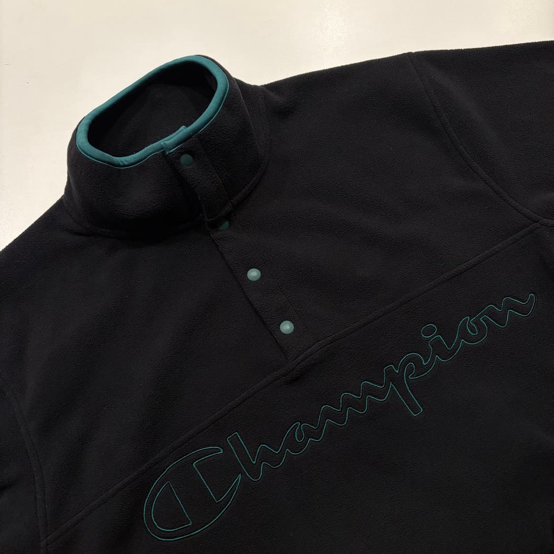 [M] 챔피온 빅로고 블랙 풀오버 플리스 후리스 C959 상품이미지3