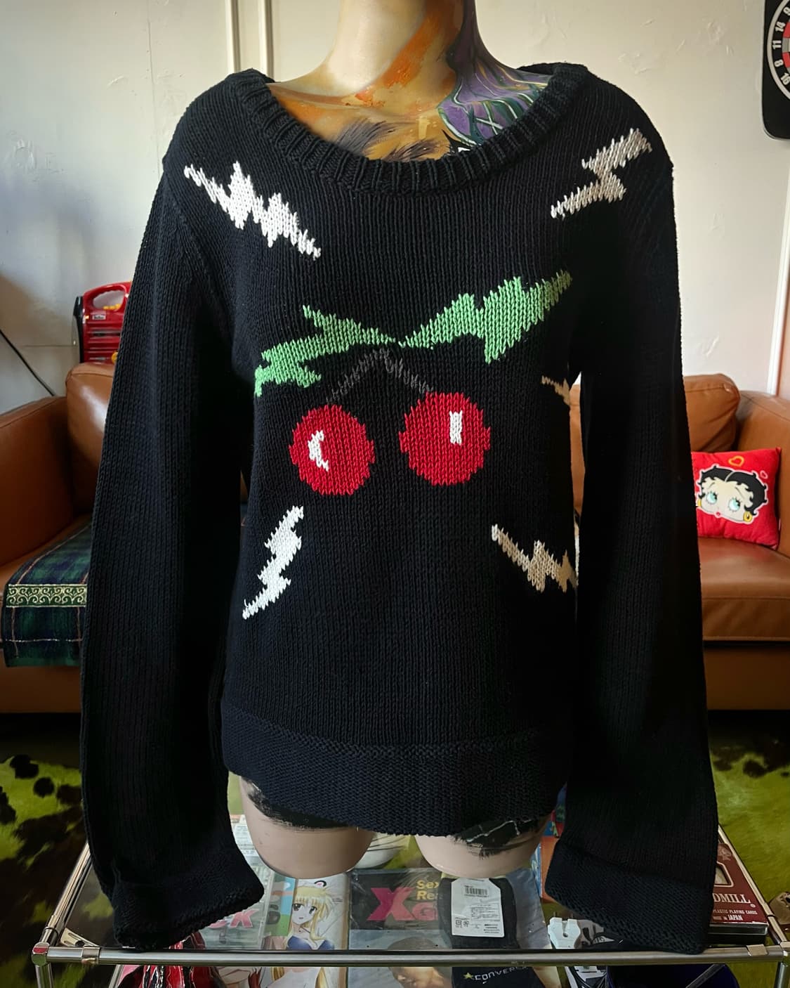 SONIA RYKIEL Cherry graphic Cotton Knit 상품이미지2