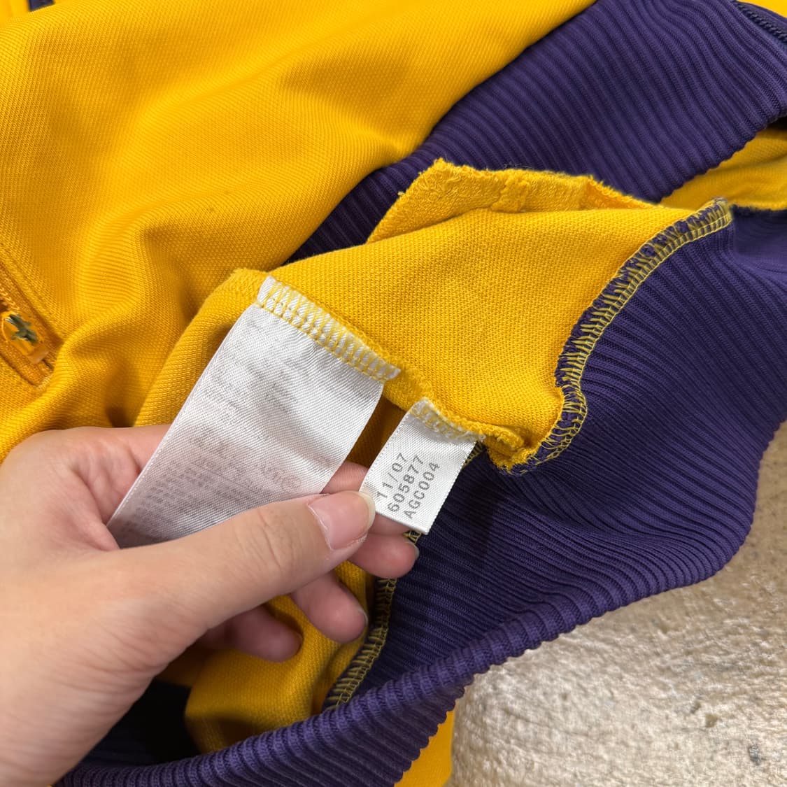 아디다스 옐로우 퍼플 베켄바우어 져지 트랙탑 100 상품이미지6