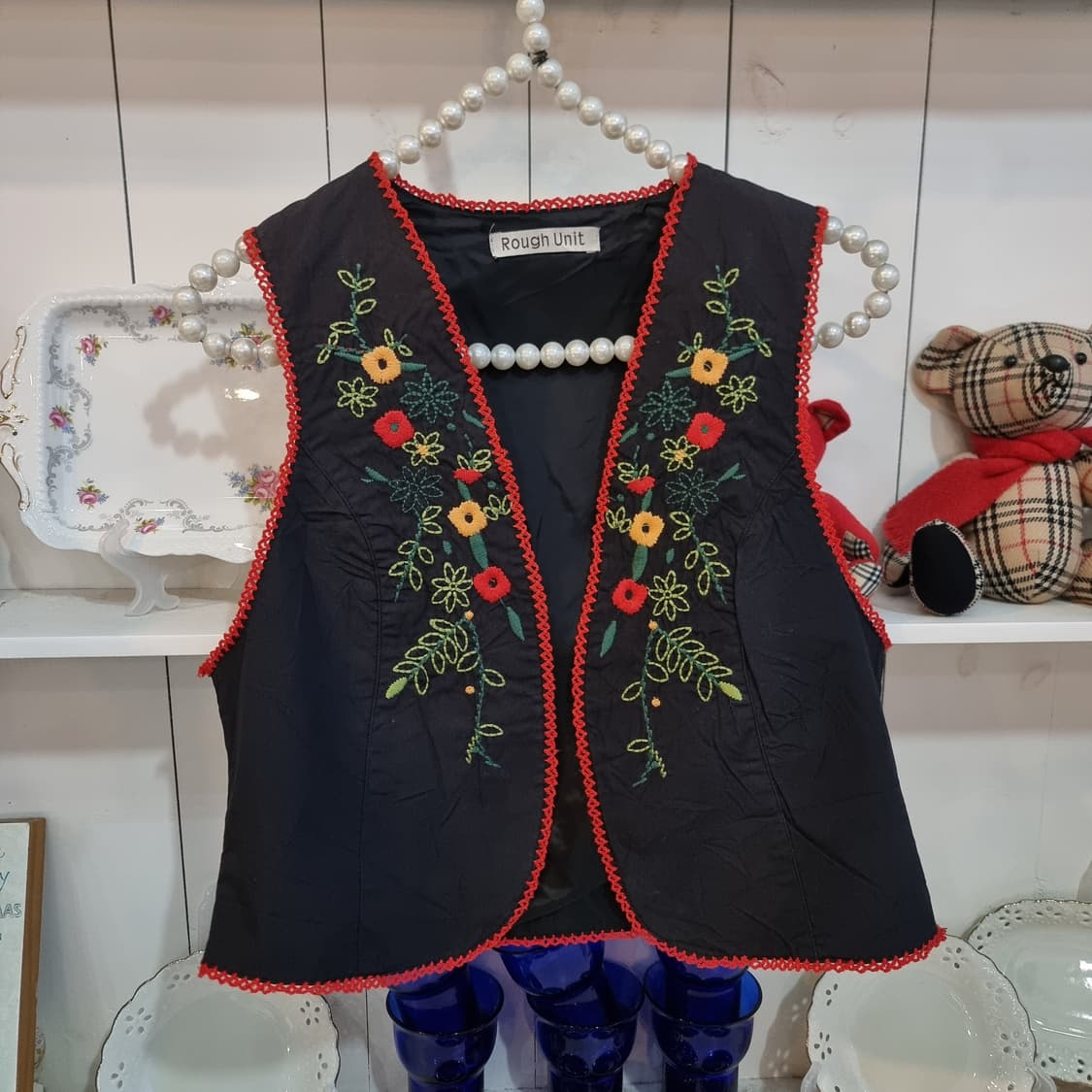 Rough Unit 빈티지 자수 베스트 조끼 상품이미지1