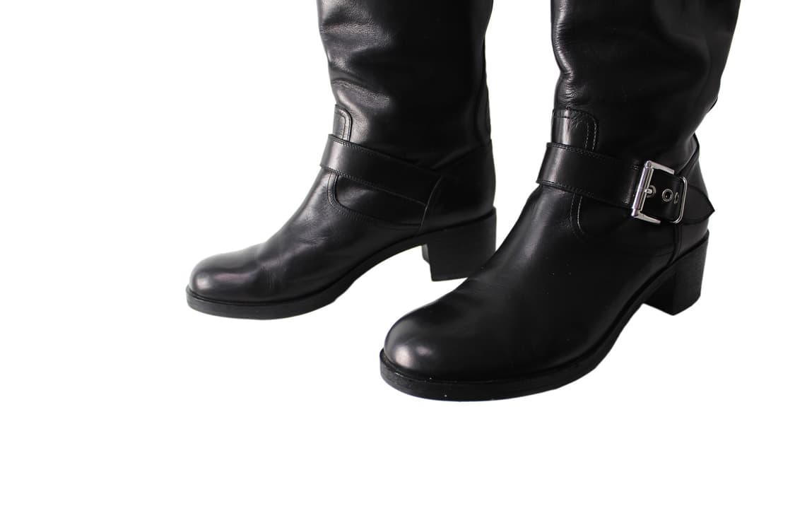 Gianvito Rossi 지안비토로시 레더 바이커 부츠 상품이미지2