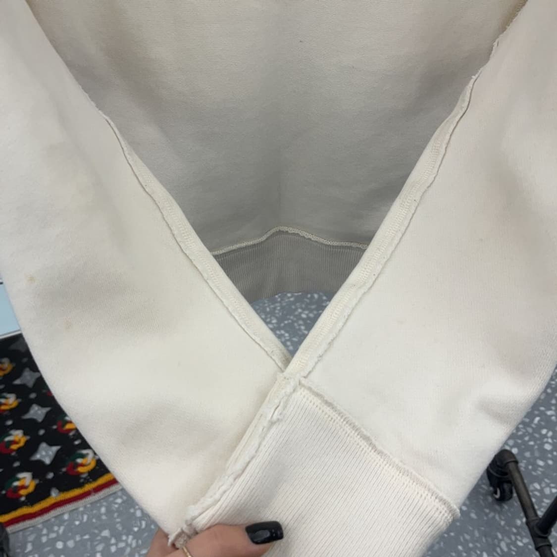 아베크롬비 Y2K 폭닥 크림 기모 후드티 100 C07440 상품이미지7