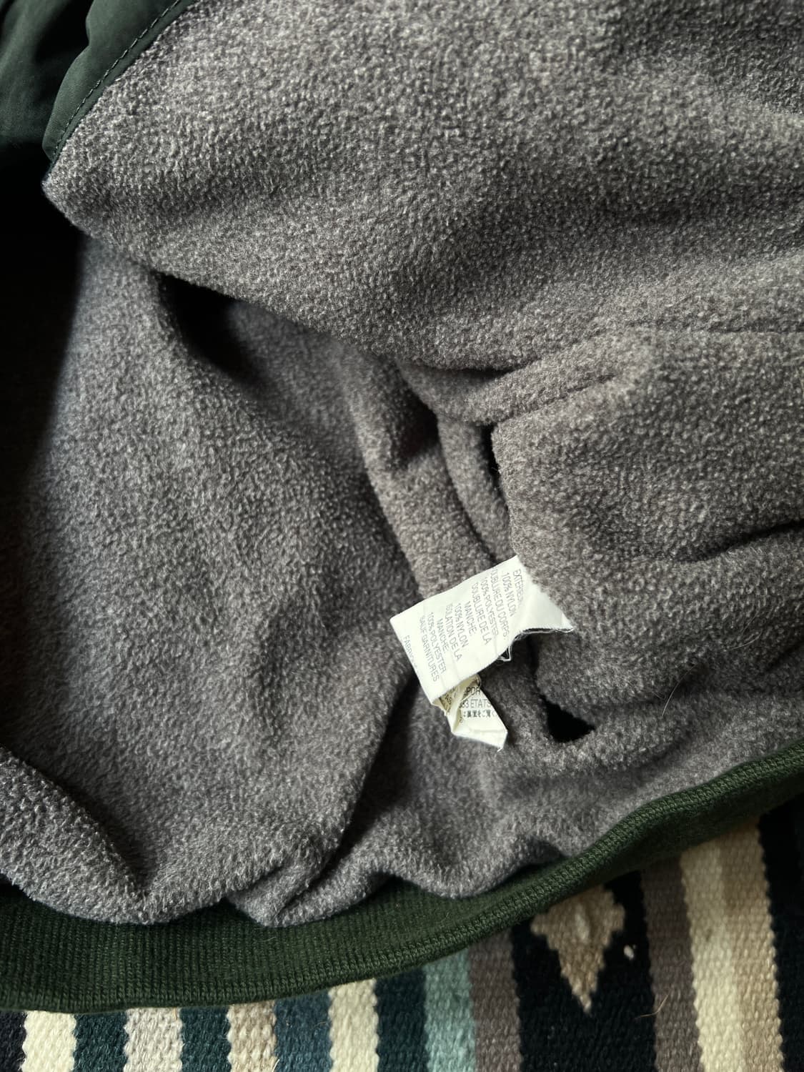 [XL]엘엘빈 USA 빈티지그린 플리스 웜업 자켓 상품이미지6