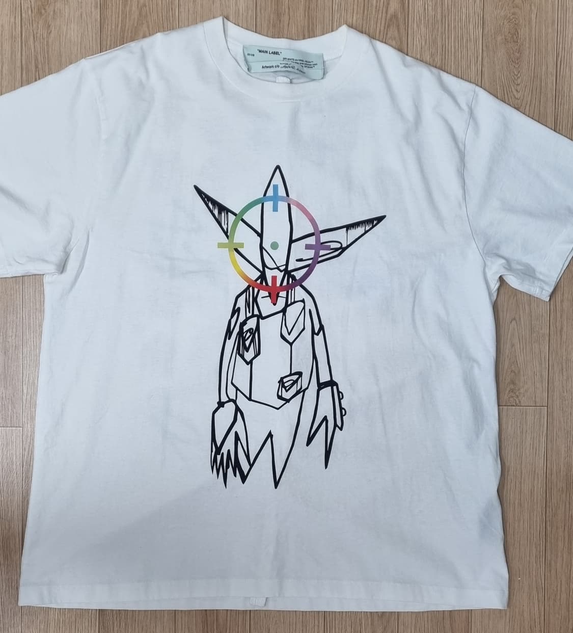 오프화이트 화이트 푸투라 애로우 오버핏s 상품이미지1