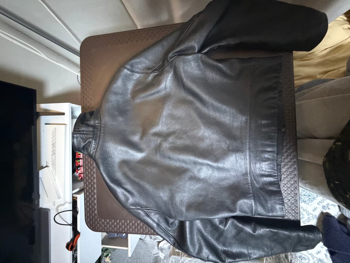 머듈 레더자켓 블랙 2사이즈 상품이미지3