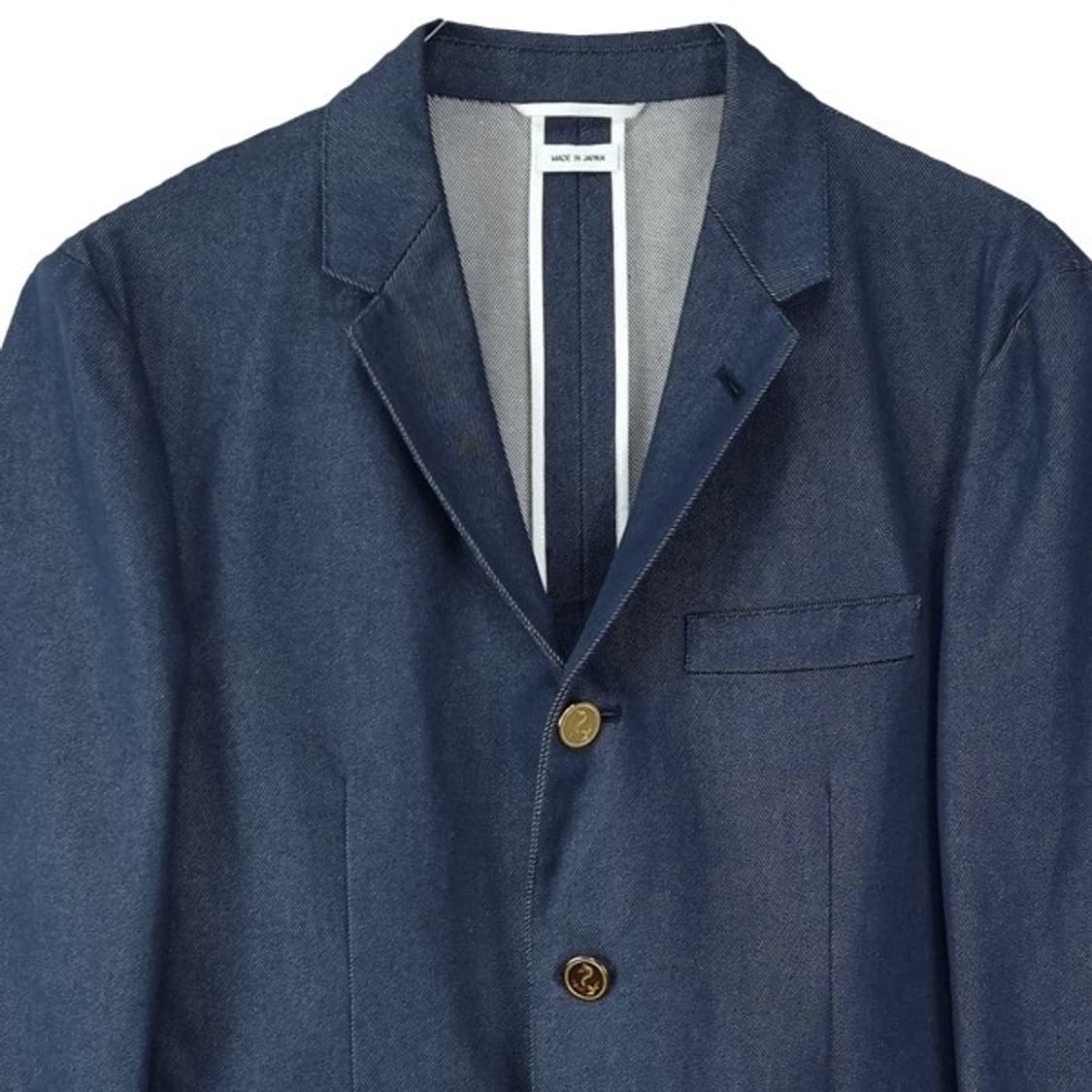 [톰브라운] 슬림핏 데님 블레이저 자켓 P01621 상품이미지4