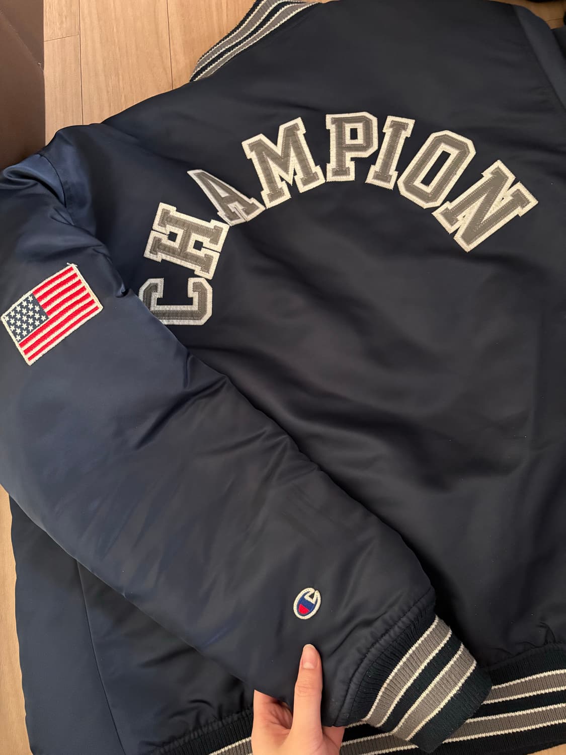 챔피온 바시티자켓/야구잠바 상품이미지1