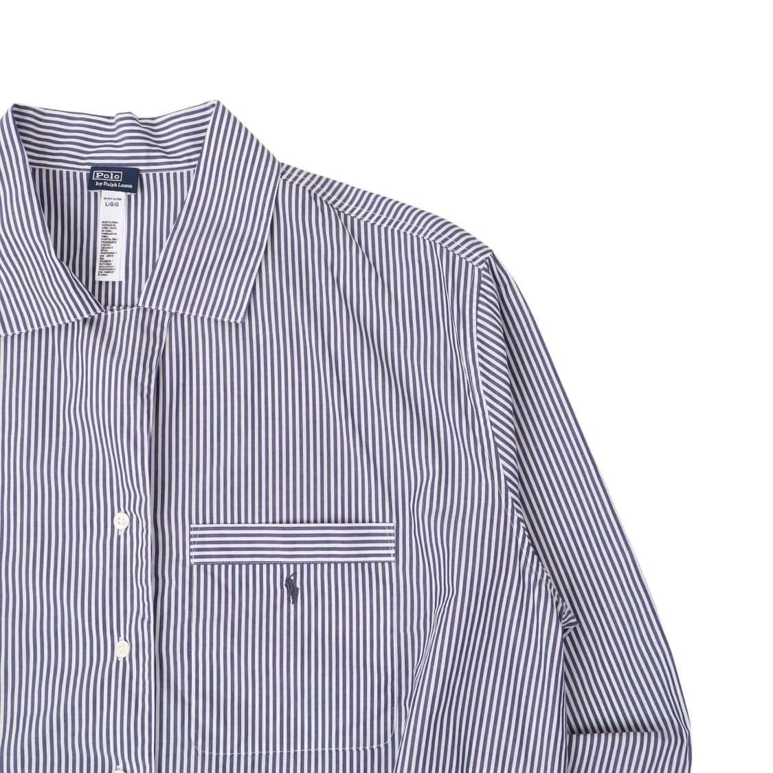 폴로 랄프로렌 신형 스트라이프 크롭 셔츠 상품이미지3