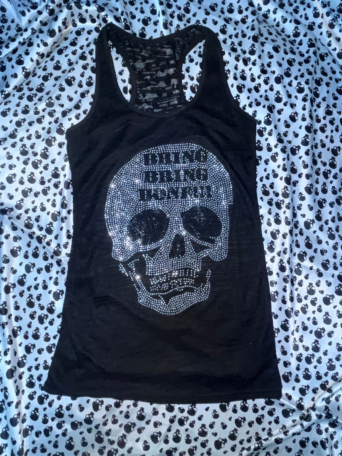 아케호무 펑크 해골 큐빅 나시 상품이미지2