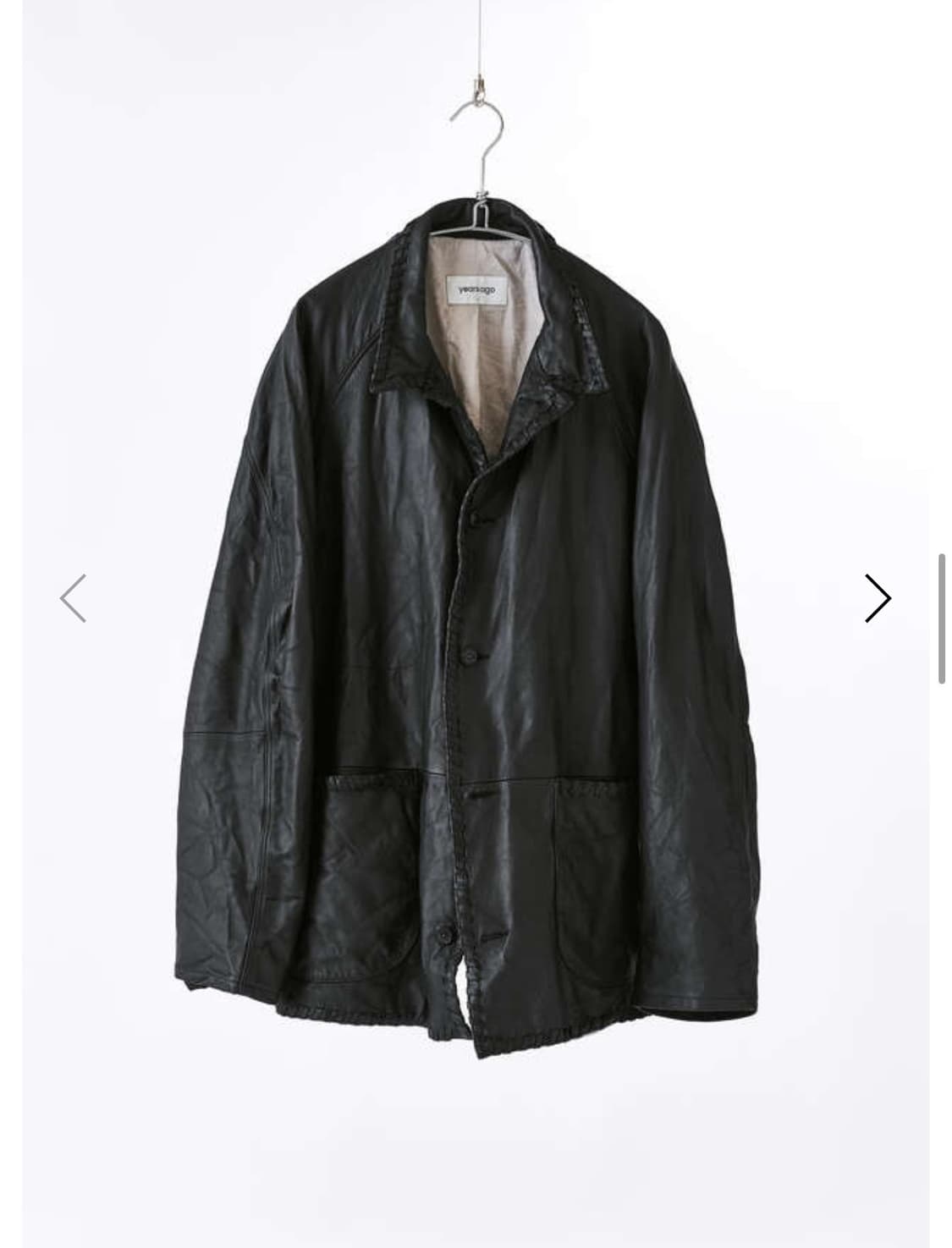 이얼즈어고 윕 스티치 레더 자켓 상품이미지3