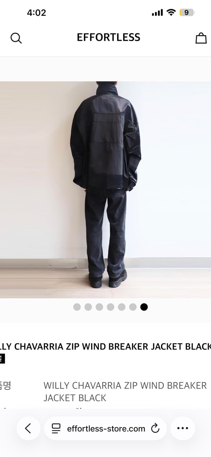 윌리차바리아 새틴 아노락 상품이미지6