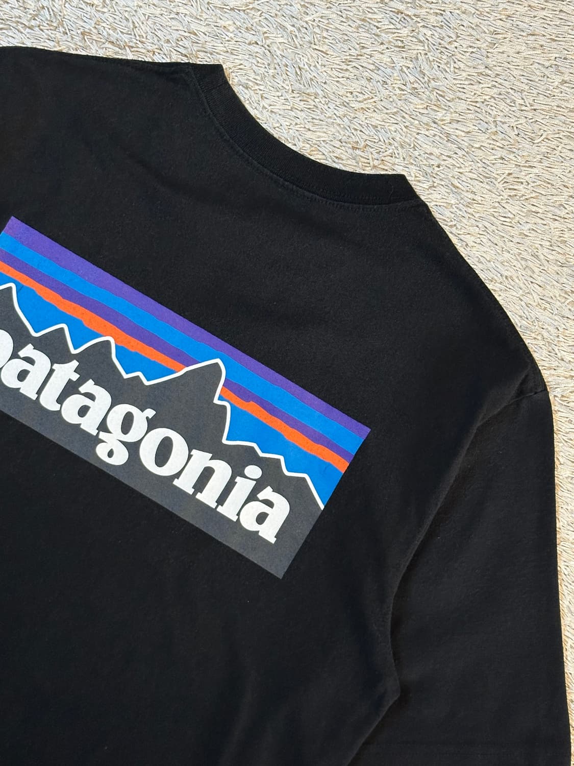 파타고니아 PATAGONIA 백프린팅 반팔 티셔츠 블랙 상품이미지4