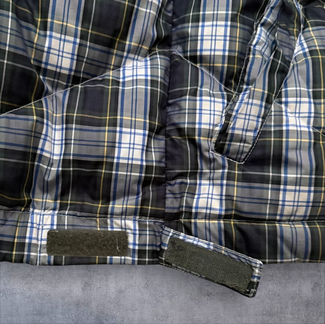 00s 스투시 체크 푸퍼 다운 자켓 블랙 상품이미지4