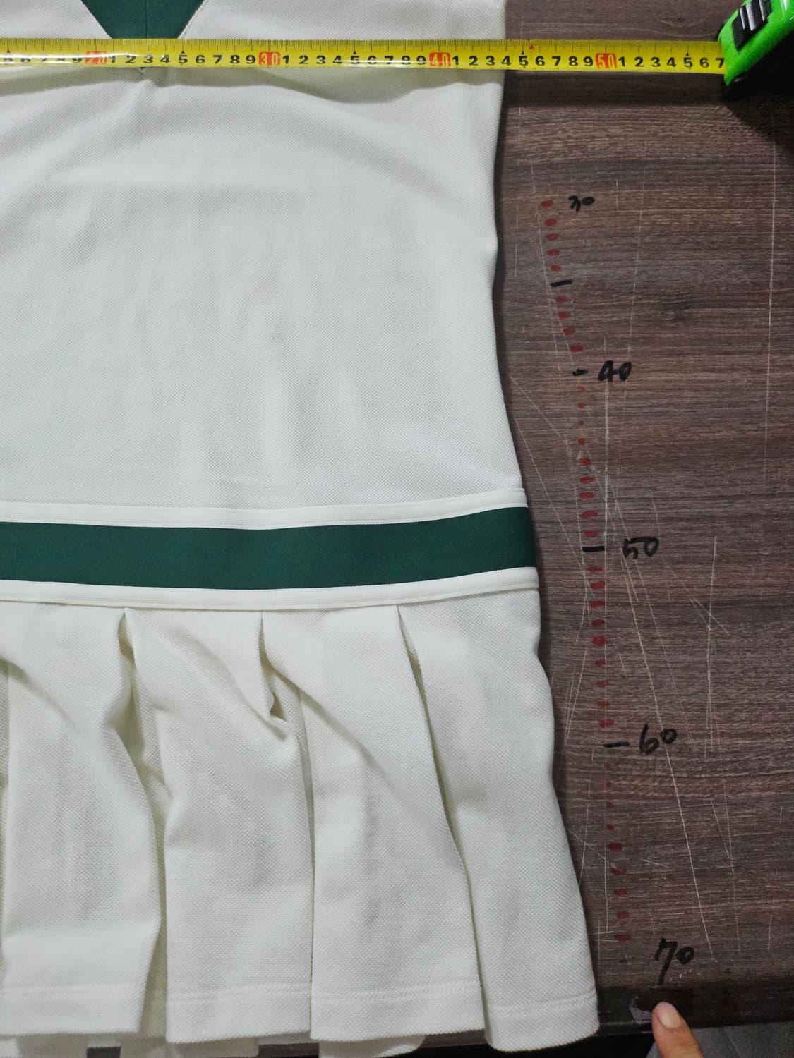 아디다스 아이보리 삼선 가디건  원피스 세트 S 90 상품이미지8