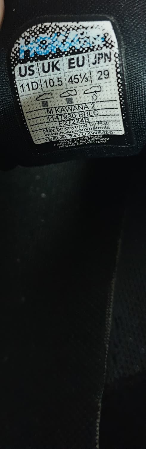 호카오네오네 카와나2 초경량 런닝화 블랙(290) 1147930-BBLC 상품이미지6
