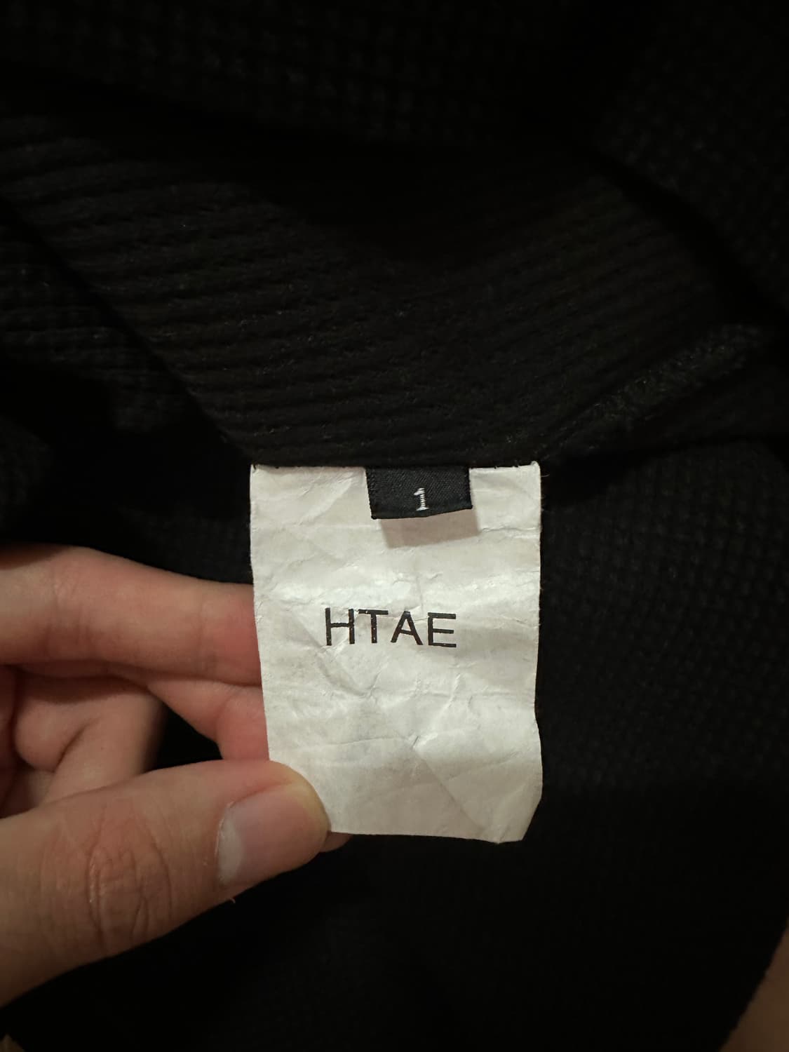 htae 90s Thermal Raven Black Soft Shirts 상품이미지2