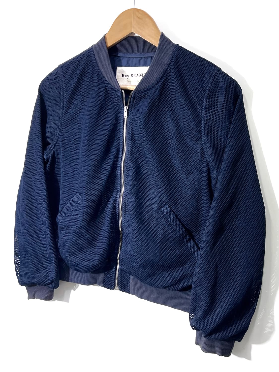 Ray Beams Mesh Bomber Jacket 상품이미지2