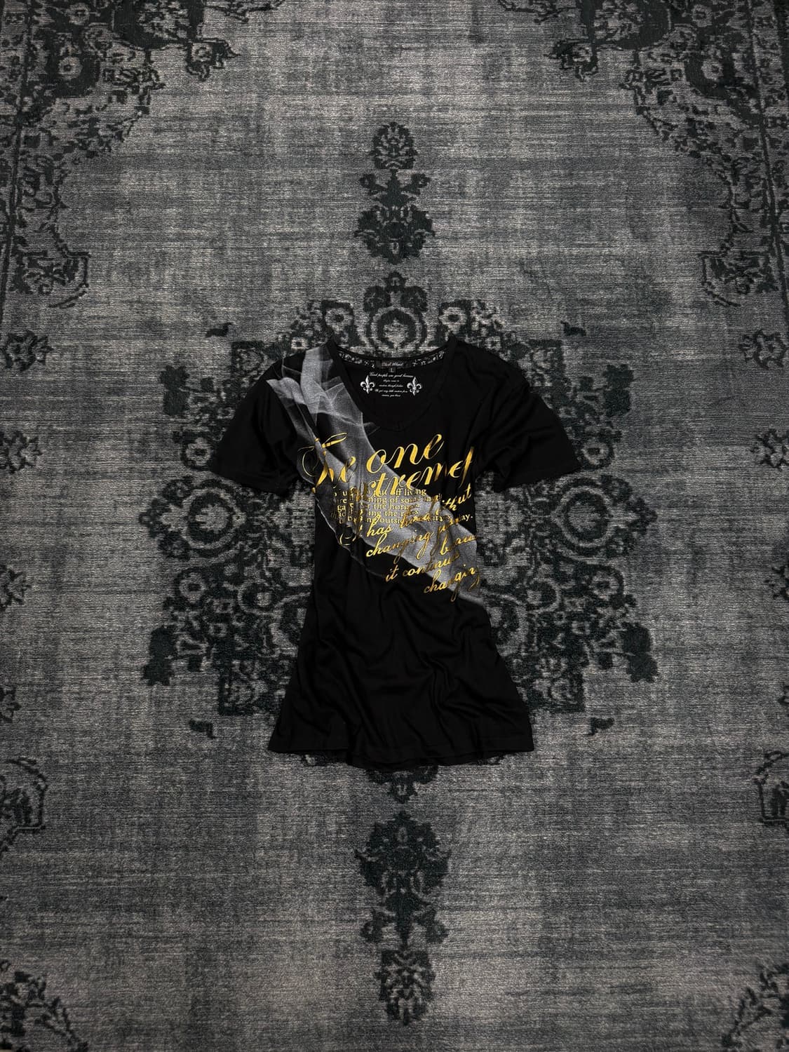 Clash ahead 00s smoke lettering t shirts 상품이미지1