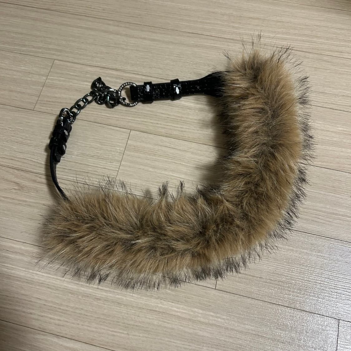 Y2K 빈티지 퍼 벨트 상품이미지2