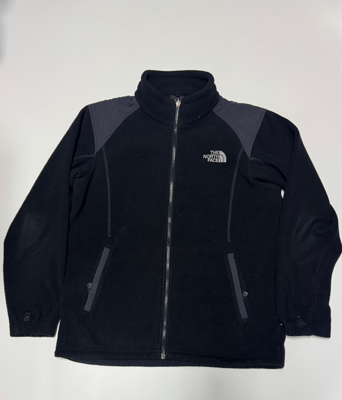 노스페이스 그레이 배색 플리스 집업 자켓 XL 상품이미지1
