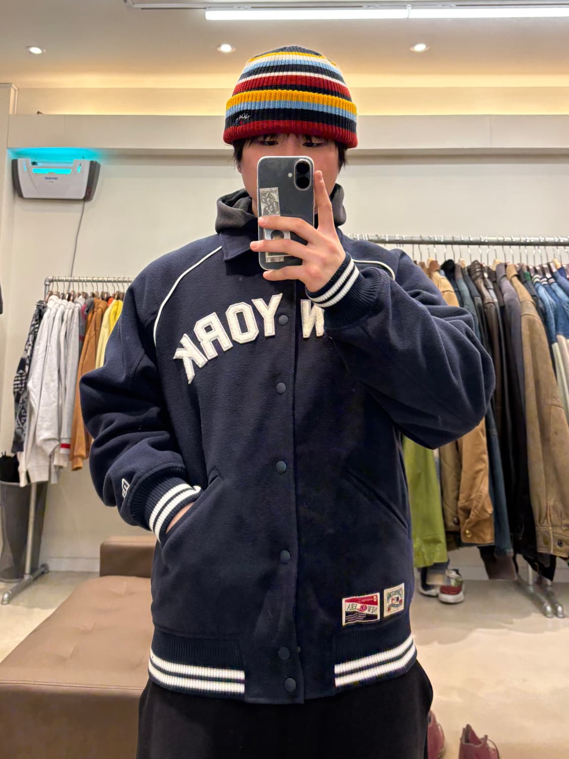 뉴에라 패치 울 봄버 자켓 상품이미지8