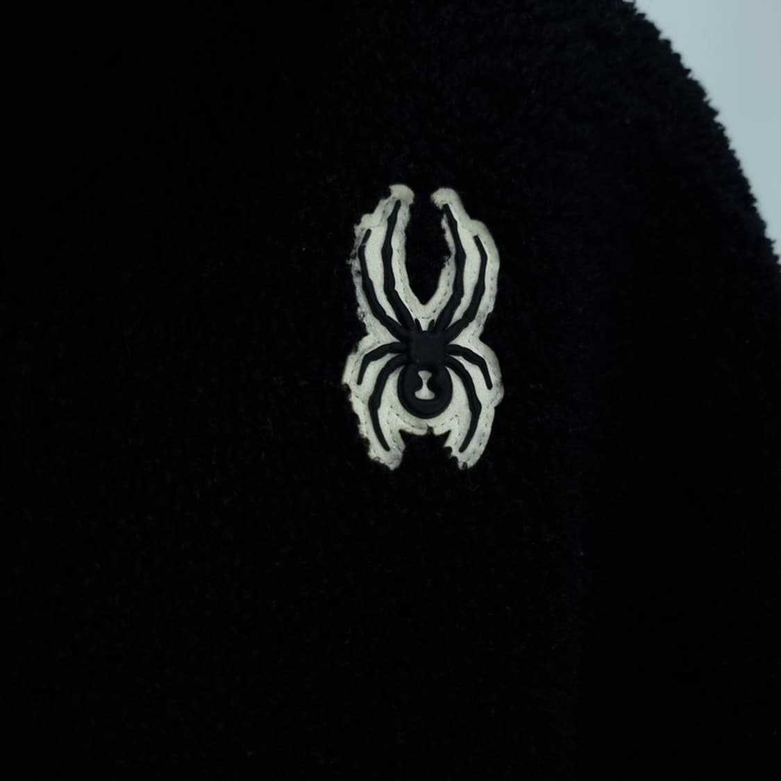 [스파이더]그래픽 패치 오버핏 쉐르파 후리스 집업 자켓 블랙 M18115 상품이미지7